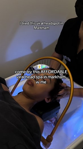 tried the viral $59 head spa from @LU DREAM HEAD SPA! def gna come back to try the other treatments 🫶🧖‍♀️ #markham #torontovlog #thingstodotoronto #torontoactivities #torontospa #headspa #scalptreatment