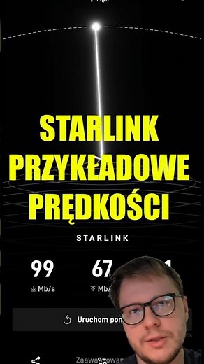 Starlink speed test examples #starlink #spacex #speedtest #poland #technology #internet