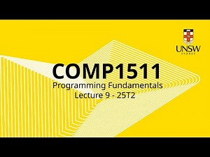COMP1511 Week 5 Lecture 1