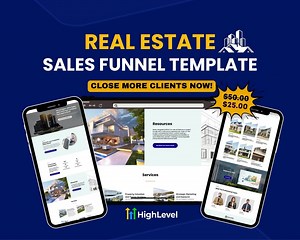 Real Estate Sales Funnel Template | High Converting Gohighlevel 3 Step Funnel | Ready to Launch | Grow Your Business | Fully Customizable - Etsy