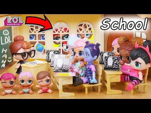 LOL Surprise Dolls Lil Sisters Game at Toy School