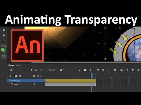 Animating Transparency | how to change the transparency of a moving object on adobe animate