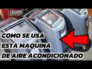 como se usa la maquina de aire acondicionado Robinair - 34788NI