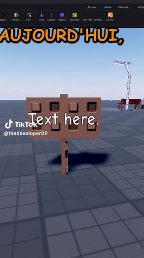 Tuto comment faire un panneau sur Roblox studio ? 👨‍💻🔥💪#robloxstudio #tuto #fyp #roblox