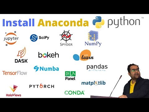 How to install Anaconda for Python, Pandas, NumPy, SciPy, Sci-kit learn, Tensor Flow