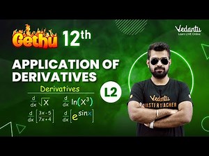 Application of Derivatives Class 12 | L2 | AOD for JEE Main | Shimon Sir | Vedantu Master Tamil