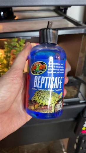 Always condition your water, friends! 💦 #waterconditioner #safewater #reptilecaretips #reptilecare #reptilemom #reptisafe #reptilegirl #reptilekeeperlife #reptilekeepers #animalhusbandry #reptilekeeping