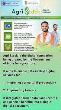 IBPS AFO 2026 -Agri Stack Explained | Farmer Registry, UFSI & Digital Revolution ‪@AgriClarity‬