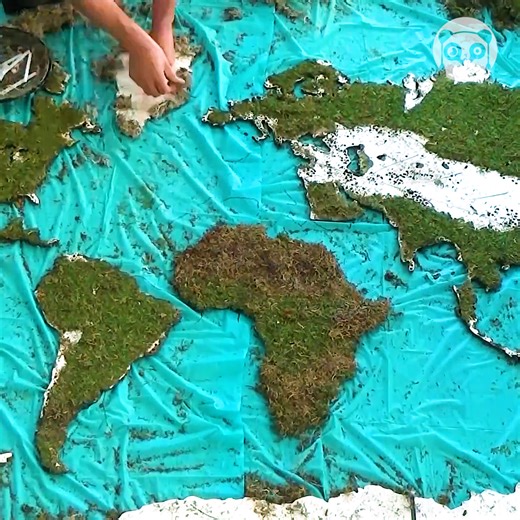102K views · 737 reactions | Making a glowing moss world map | Bored Panda Art | Facebook