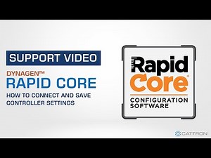How to Connect & Save Controller Settings Using Rapid Core
