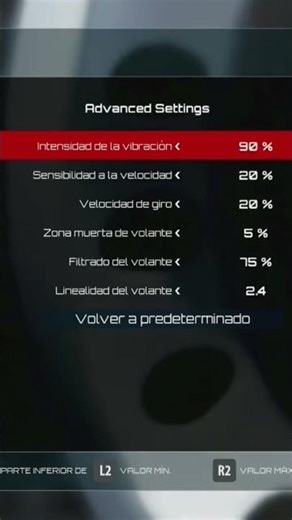 MEJOR CONFIGURACIÓN DE MANDO ASSETTO CORSA #shorts #assettocorsa #ps4