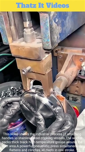 Cookware Handle Fix: Pneumatic Rivet Press