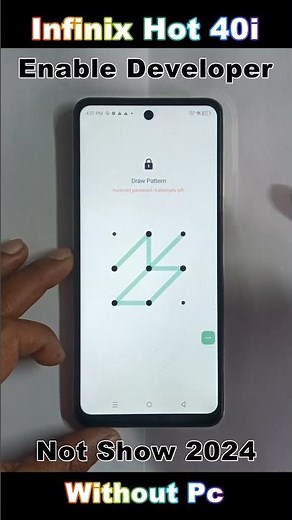 How to Infinix Hot 40i ON Developer Options Settings ✅ Infinix Hot 40i Oem Unlocking Enable Develope