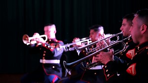 III Marine Expeditionary Force Band honors the 247th Marine Corps Birthday by playing the Marines Hymn. | III MEF Marines