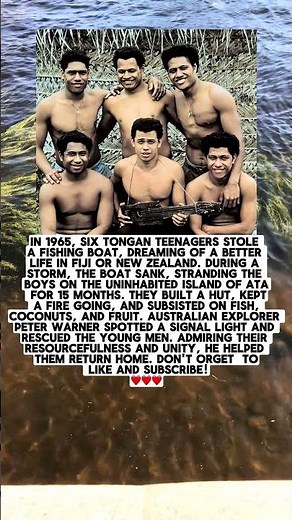 SIX PEOPLE SURVIVE ON A DESERT ISLAND FOR 15 MONTHS