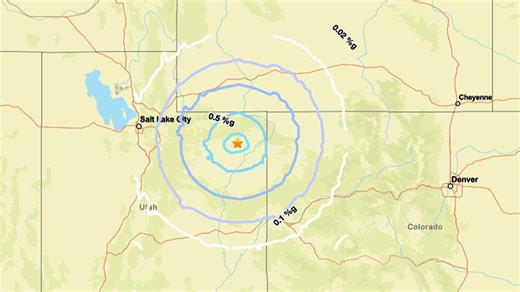 4.1 magnitude earthquake hits Uinta Basin just west of Vernal in eastern Utah