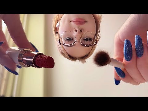 ASMR Doing Your Makeup Laying Down ~ First Person Skin Care & Makeup Application