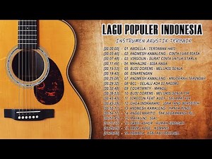 Lagu Pop Hits Indonesia Instrumental 🎼 Gitar Akustik Relax & Study Playlist