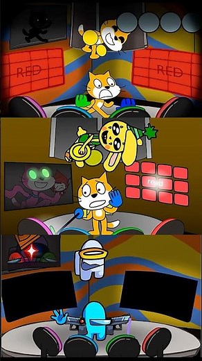 FNF Bunzo bunny but all mod - Scratch vs Impostor - Friday Night Funkin' Mobile Game #fnf #bunzo