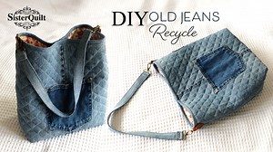 9.3K views · 582 reactions | DIY Old Jeans Recycle | Tutorial | SisterQuilt | Facebook