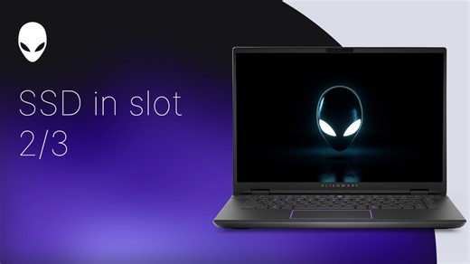 Remplacement du disque SSD du logement 2 ou 3 sur le système Alienware 16 Area-51 AA16250/Alienware 18 Area-51 AA18250