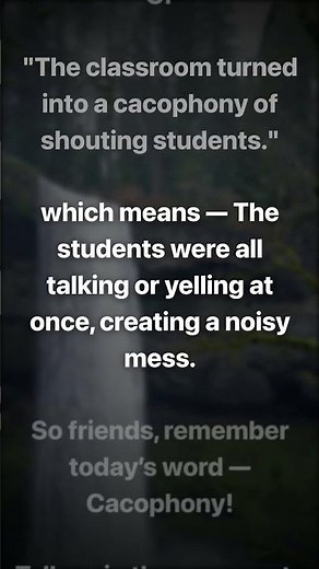 Cacophony Meaning, Pronunciation, Synonyms, Antonyms & Examples | English Vocabulary Explained