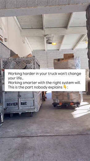 James Johnson 🚛 on Instagram: "Working harder in your truck won’t change your life. Working smarter with the right system will. This is the part nobody explains. Most people get into this business believing effort equals income. Longer days. More miles. Less sleep. They think if they just grind harder, the money will eventually make sense. But this industry doesn’t reward effort — it rewards structure. Two drivers can run the same box truck, use the same Amazon Relay app, and work the same hour