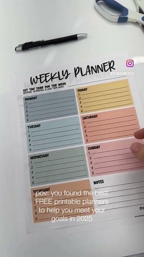 Free Printable Weekly and Daily Planner