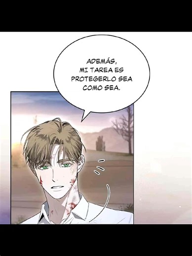 Beso entre Josh y Chase en Manhwa