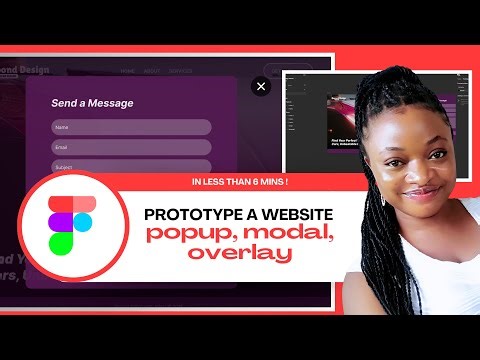 How to Prototype a website popup, overlay or modal in Figma