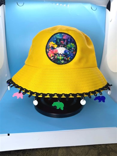 Hungry Hippo Rave Inspired Bucket Hat / Festival Hat / Rave Hat - With or Without Charms or Patch - Etsy