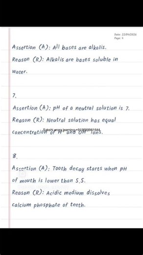 Assertion Reason 🔥 FULL Concept in One Shot | Class 10 Science Ch 2Assertion Reason Trick 💡 |