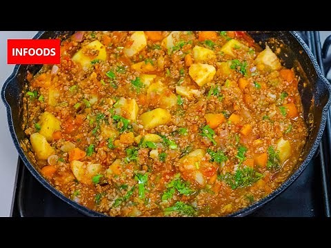 Minced Meat Stew Recipe | How to Cook Minced Meat | Beef Stew Recipe | Infoods