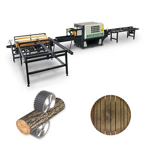 [Hot Item] Woodworking Machinery Square Wood Cutting Machine Circular Blade Multi Rip Saw