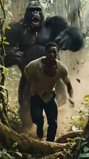 Gorilla Breaking Bunker Door 😱 Horror Survival Story #shorts