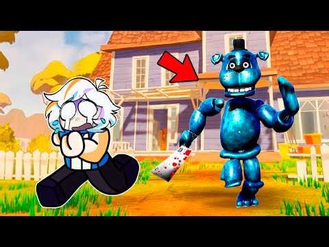 THE FASTEST BLUE FREDDY IS NOW IN HELLO NEIGHBOR (FNAF FULL MOD)