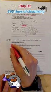Day 31 - 365 days of chemistry - Titration calculations