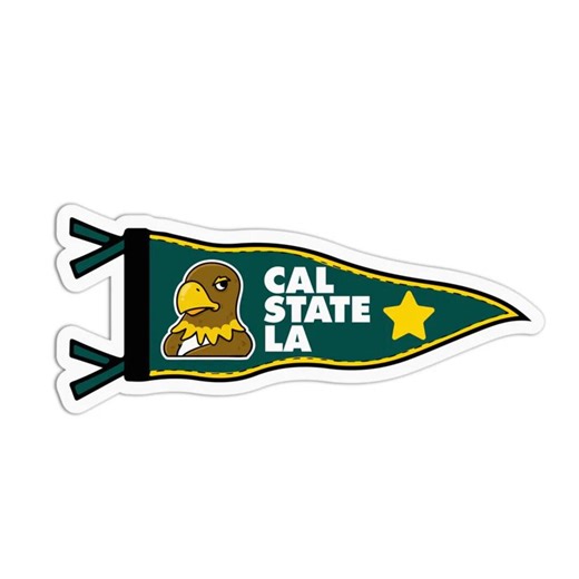 Cal State LA Flag Sticker, CSULA Vinyl Decal, California State University Los Angeles Sticker, College Laptop Water Bottle Car Sticker Gift - Etsy
