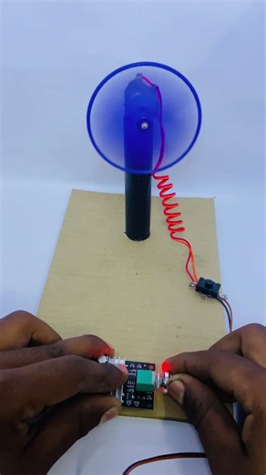 DIY Mini Fan Speed Control ⚡ | Amazing Experiment • 5-Second DIY Fan Experiment 🔥