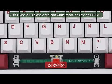 JTK Classic FC classic red and white machine keycap PBT cherry... — Best Buy 2026 | Great Quality!