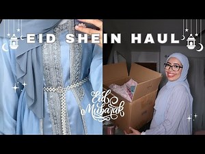 modest shein haul (abayas / dresses) | Eid Edition