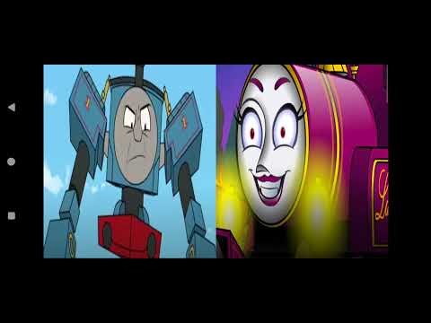 Trains formers 4 cursed lady track arachnis vs Thomas spider robot op Thomas prime rosimus prime is