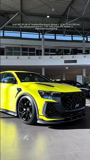 1 von 125 – der ABT RSQ8 Legacy Edition! 💛