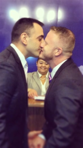 Papa Forge on Instagram: "Today is our 13 year legal wedding anniversary. We’ve been partners for 21 years, but we weren’t allowed to legally marry until 13 years ago. . We never had a wedding. At the time, we truly believed marriage equality could be overturned, so we ran to City Hall and made it official. What mattered most wasn’t the party, but it was to be legally protected. And thank God we did, because those rights as husbands later became crucial in securing and protecting our rights as f