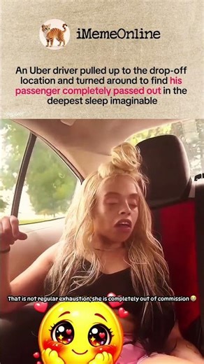 This Uber driver found his passenger completely passed out in the back seat 😭 #uber