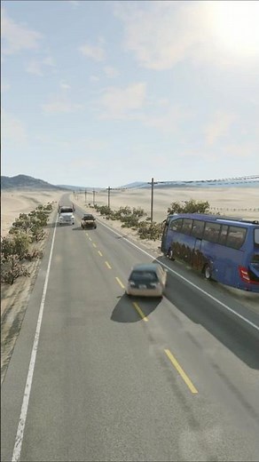 Realistic Highway Car Crashes #5