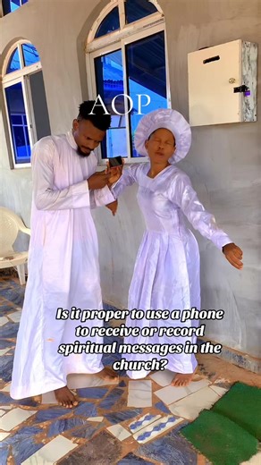 Using Phones for Spiritual Messages in Church