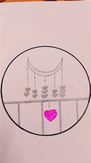 How to easy pencil circle drawing✍️