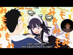 She Is Groping His Oppai