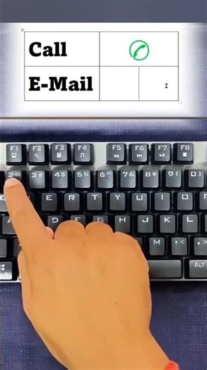 Call And Email Symbol in Ms word #pc #msword #officehacks #mswordshortcuts #asmr #typing #windows